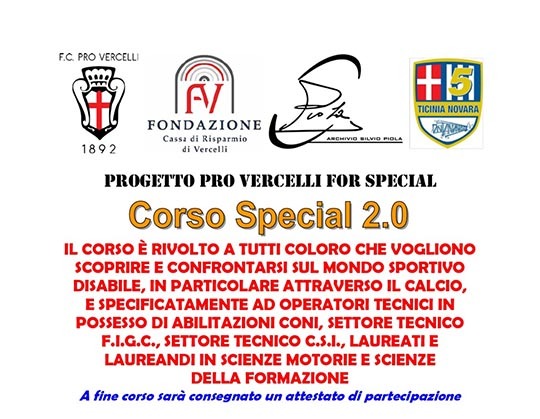 IN PARTENZA IL CORSO SPECIAL 2.0!