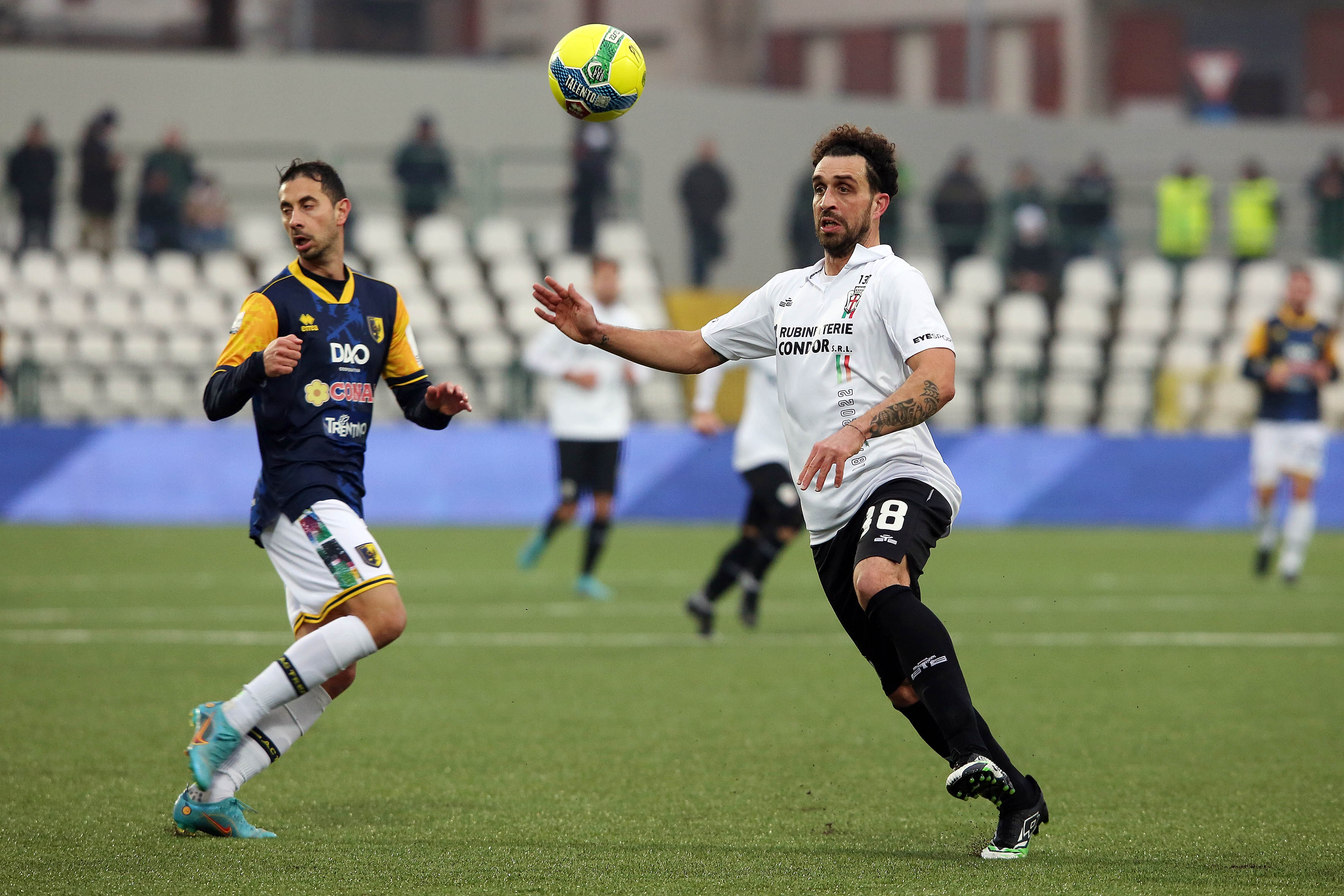 PRO VERCELLI -  TRENTO 1-2: IL TABELLINO