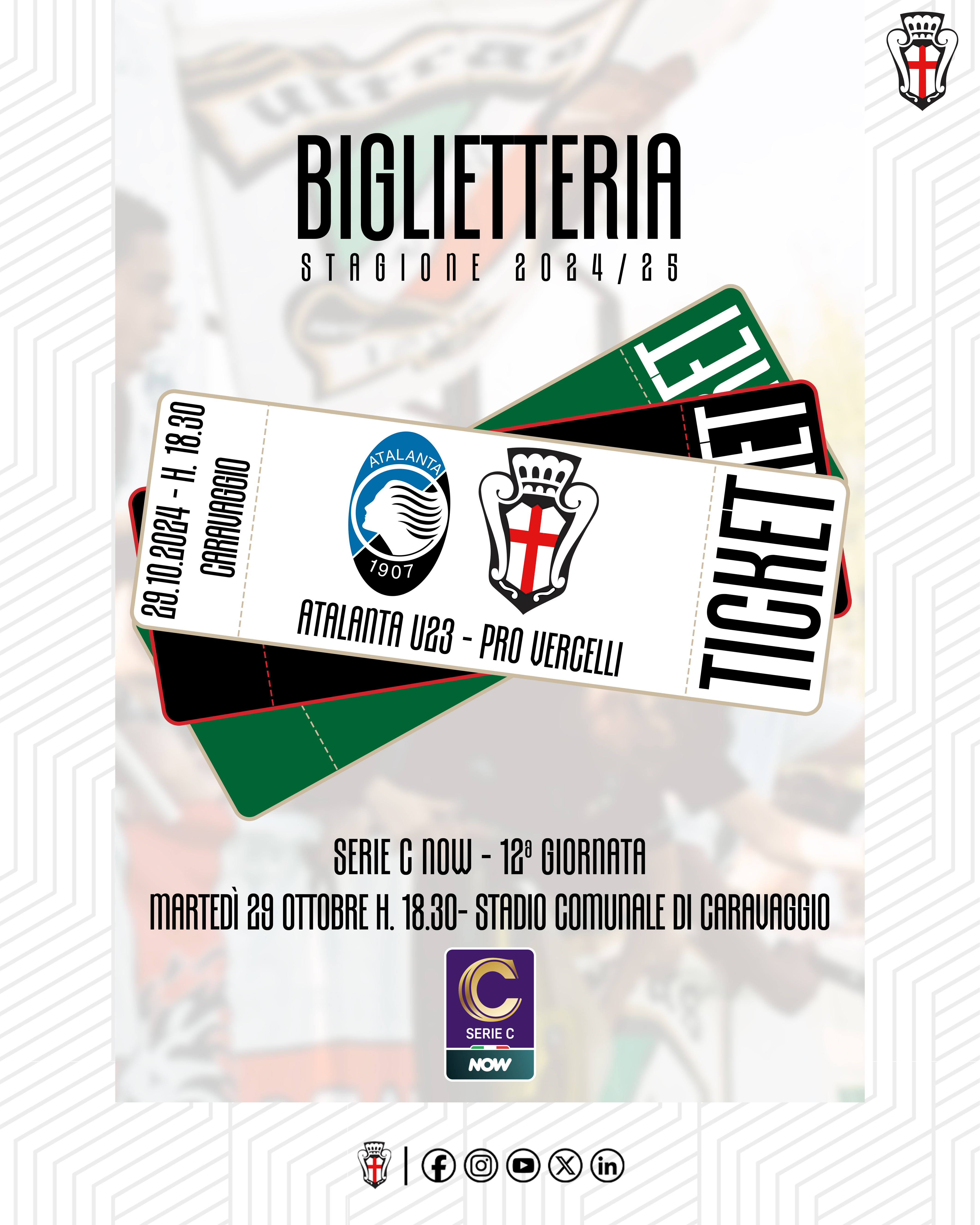 Atalanta U23 - Pro Vercelli | Biglietteria