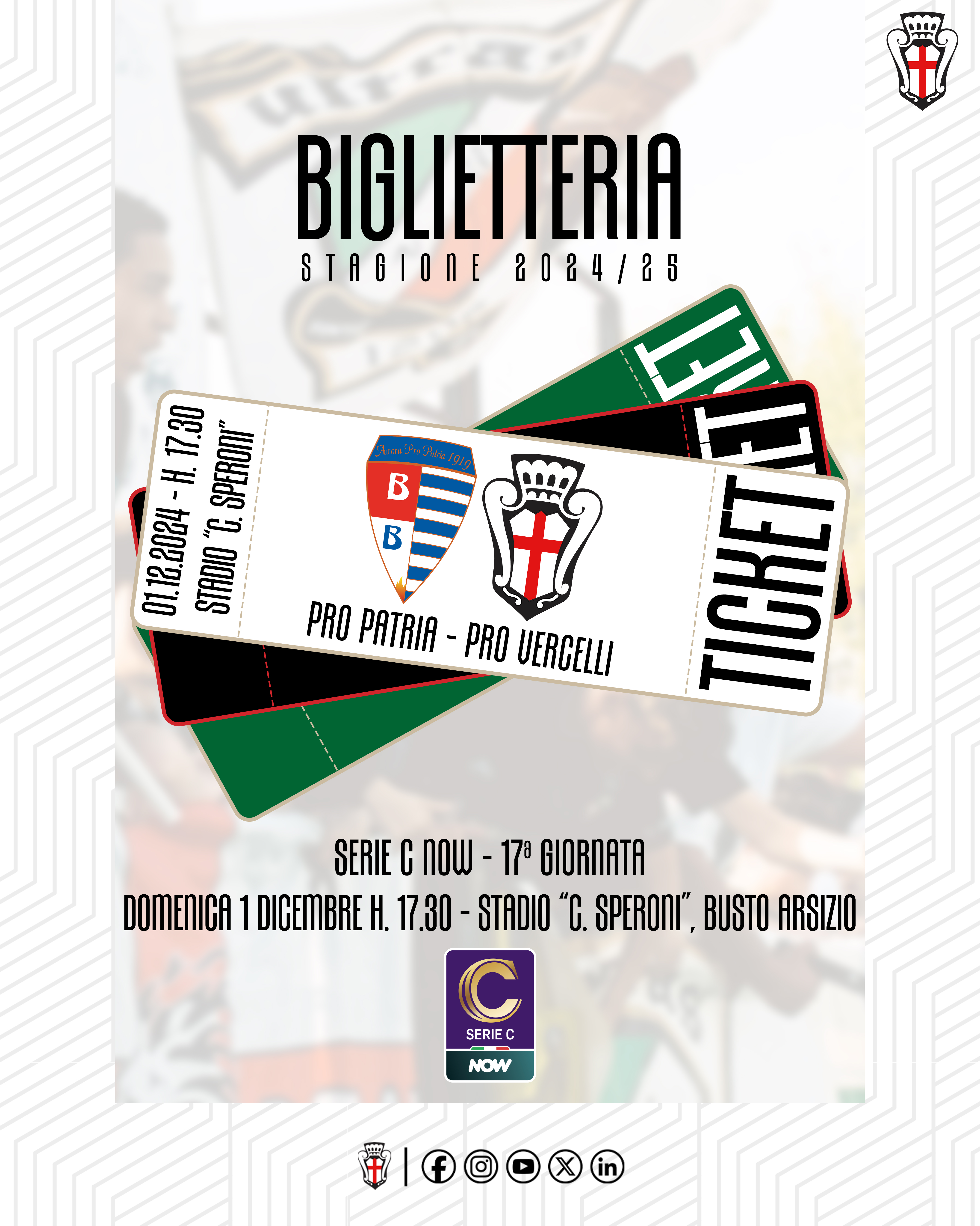 Pro Vercelli - Pro Patria | Biglietteria