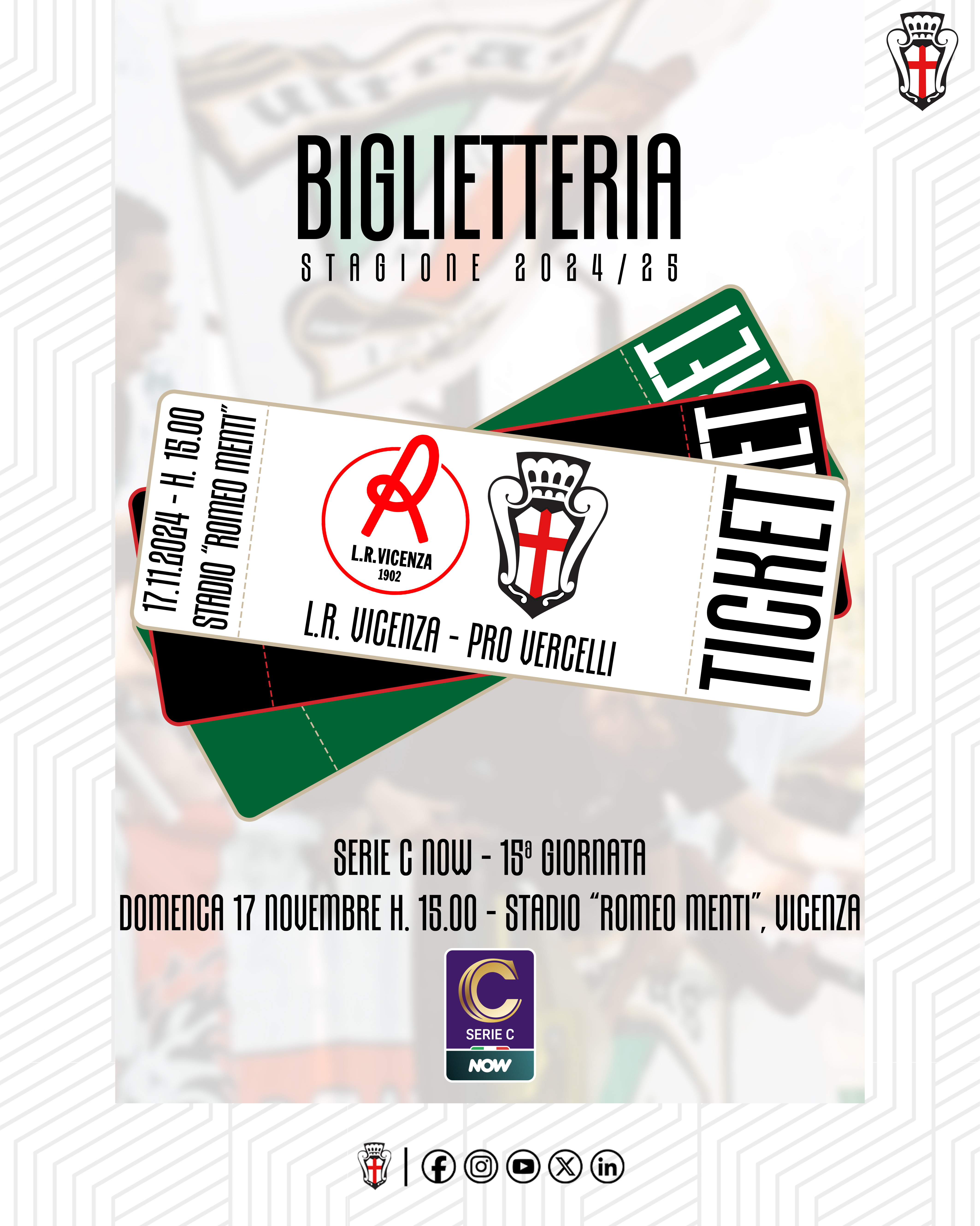 Pro Vercelli - L.R. Vicenza | Biglietteria
