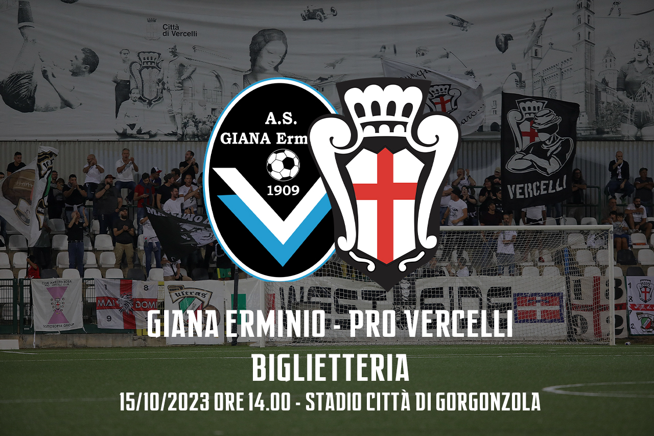 Giana Erminio - Pro Vercelli | Biglietteria