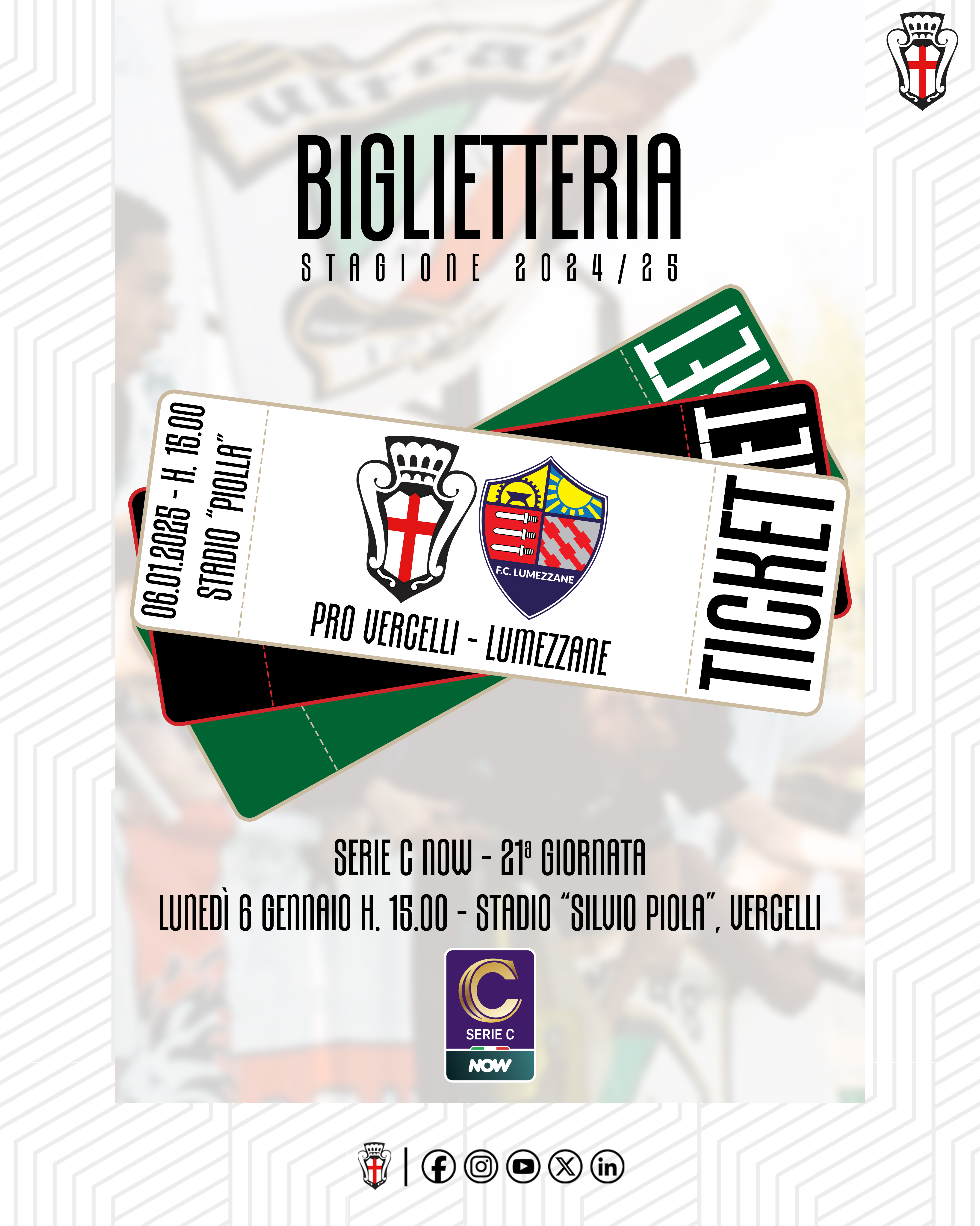 Pro Vercelli - Lumezzane | Biglietteria