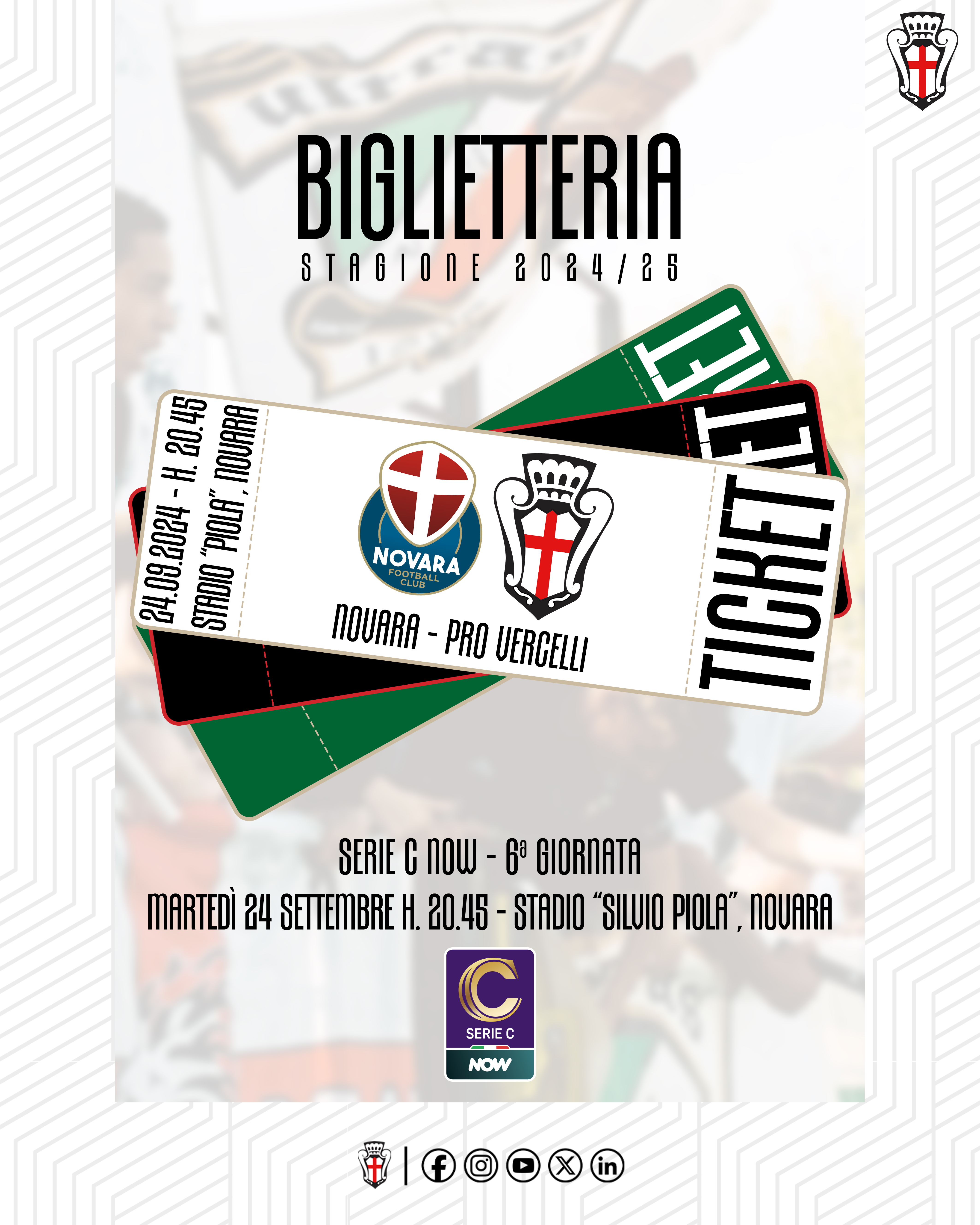 Novara - Pro Vercelli | Biglietteria