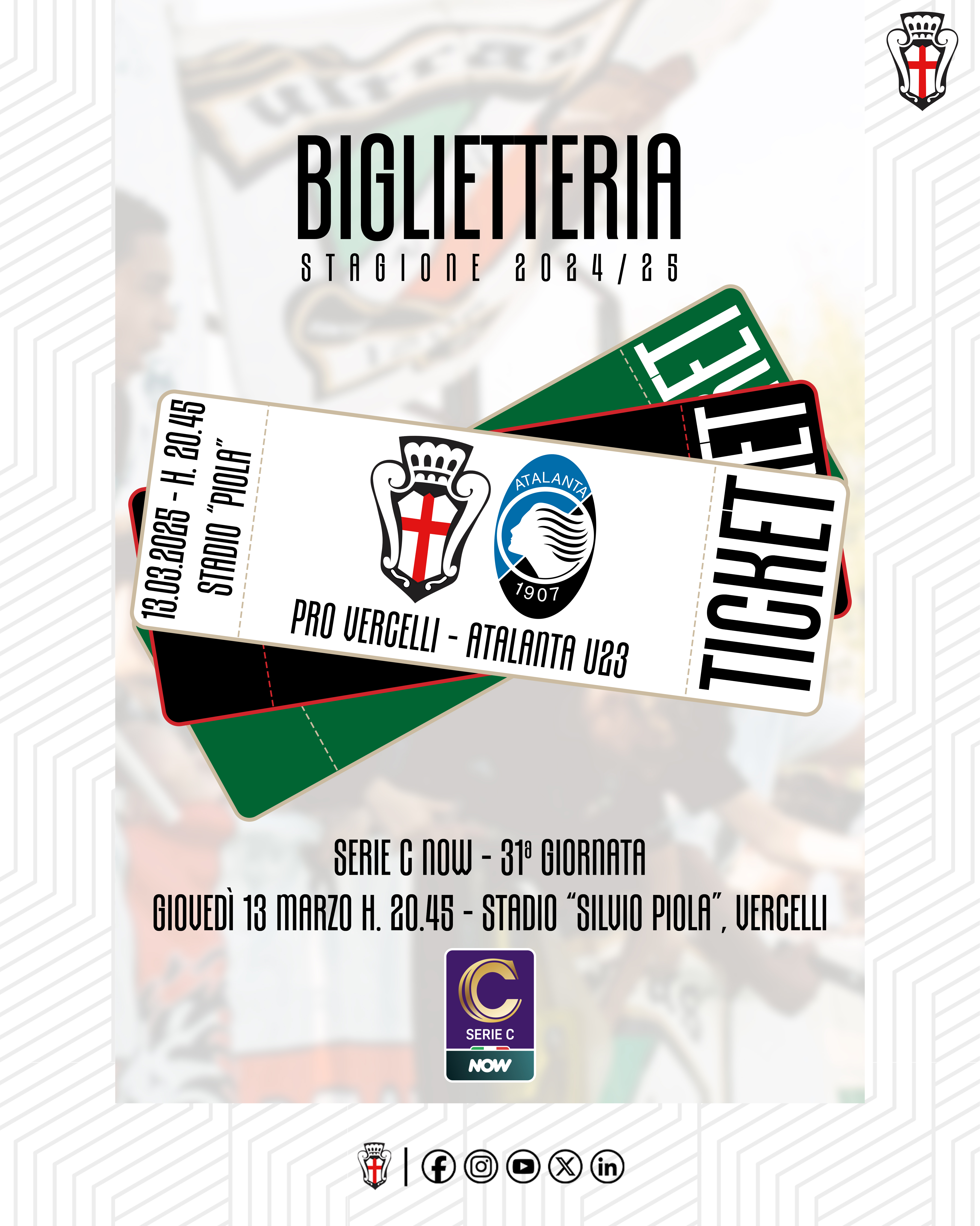 Pro Vercelli - Atalanta U23 | Biglietteria