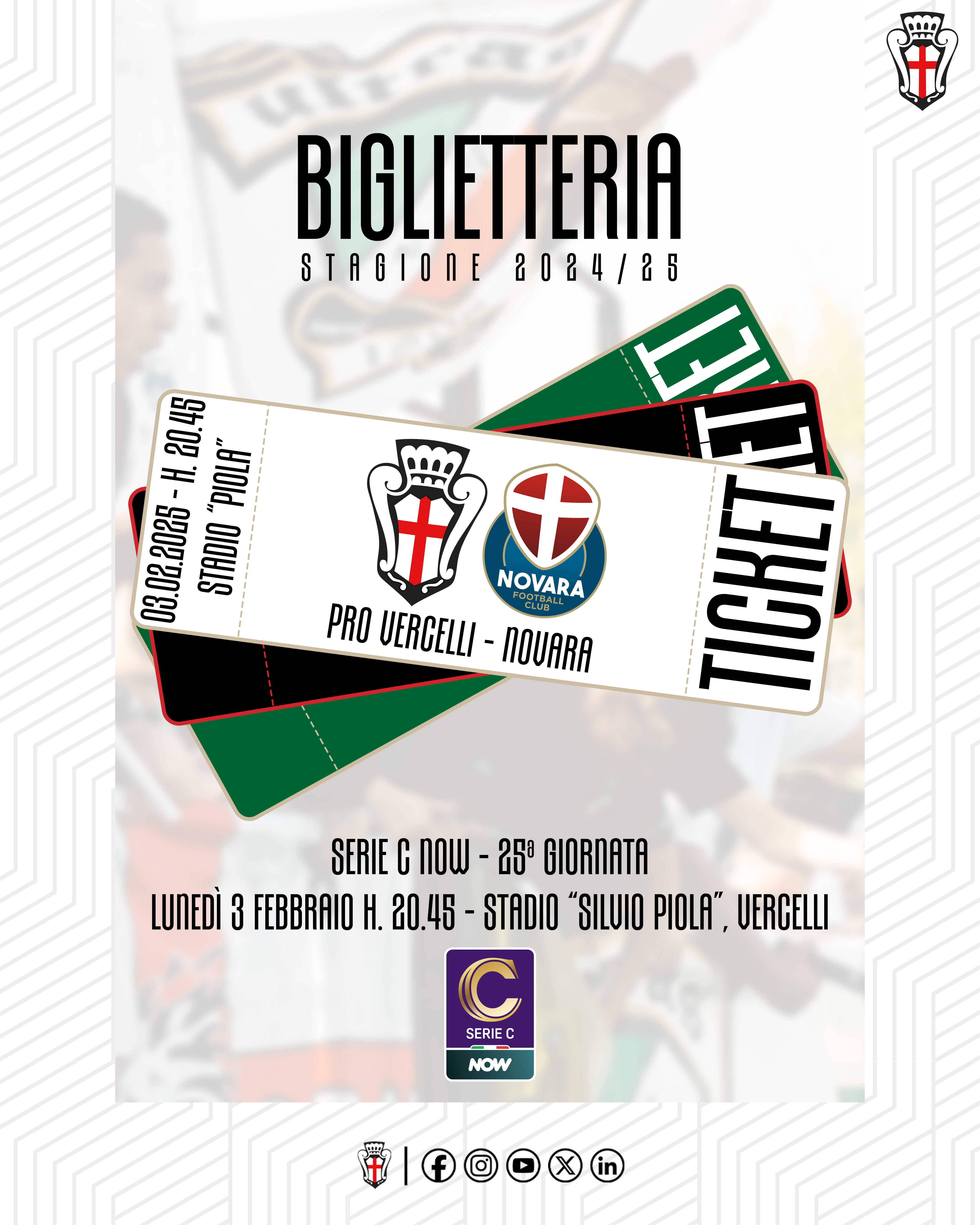 Pro Vercelli - Novara | Biglietteria