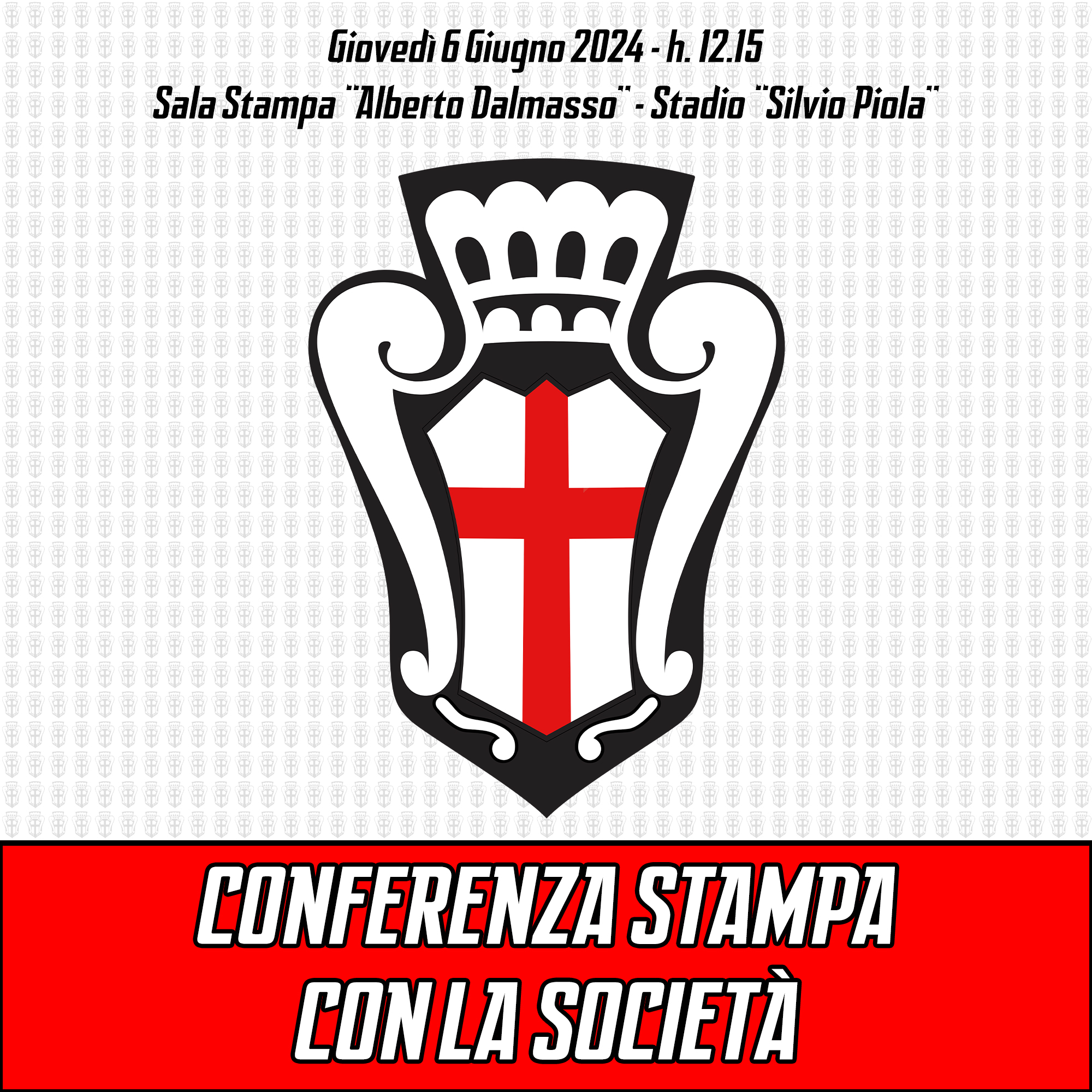 Conferenza Stampa con la Società