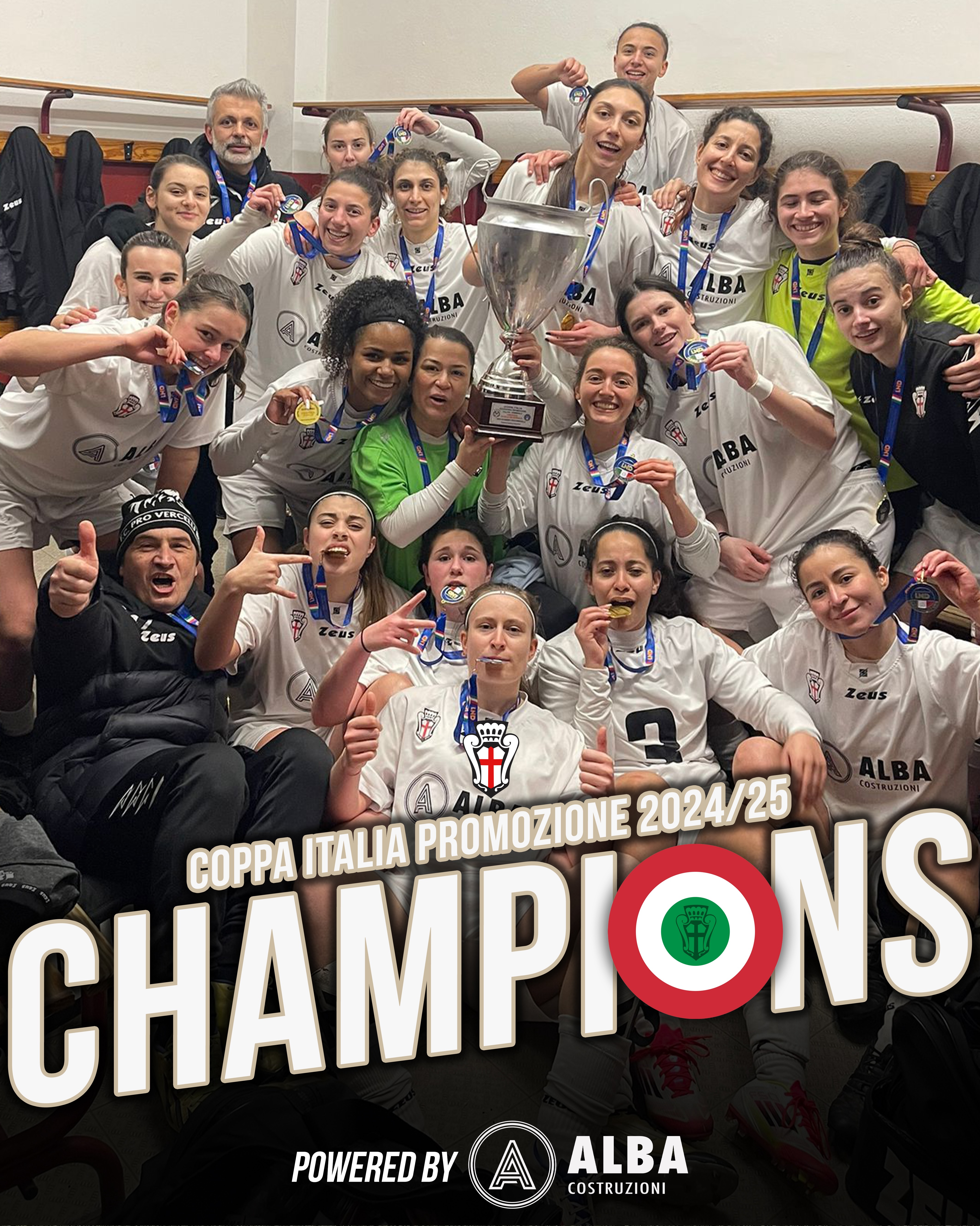Primo storico Trofeo per la Pro Vercelli Women!