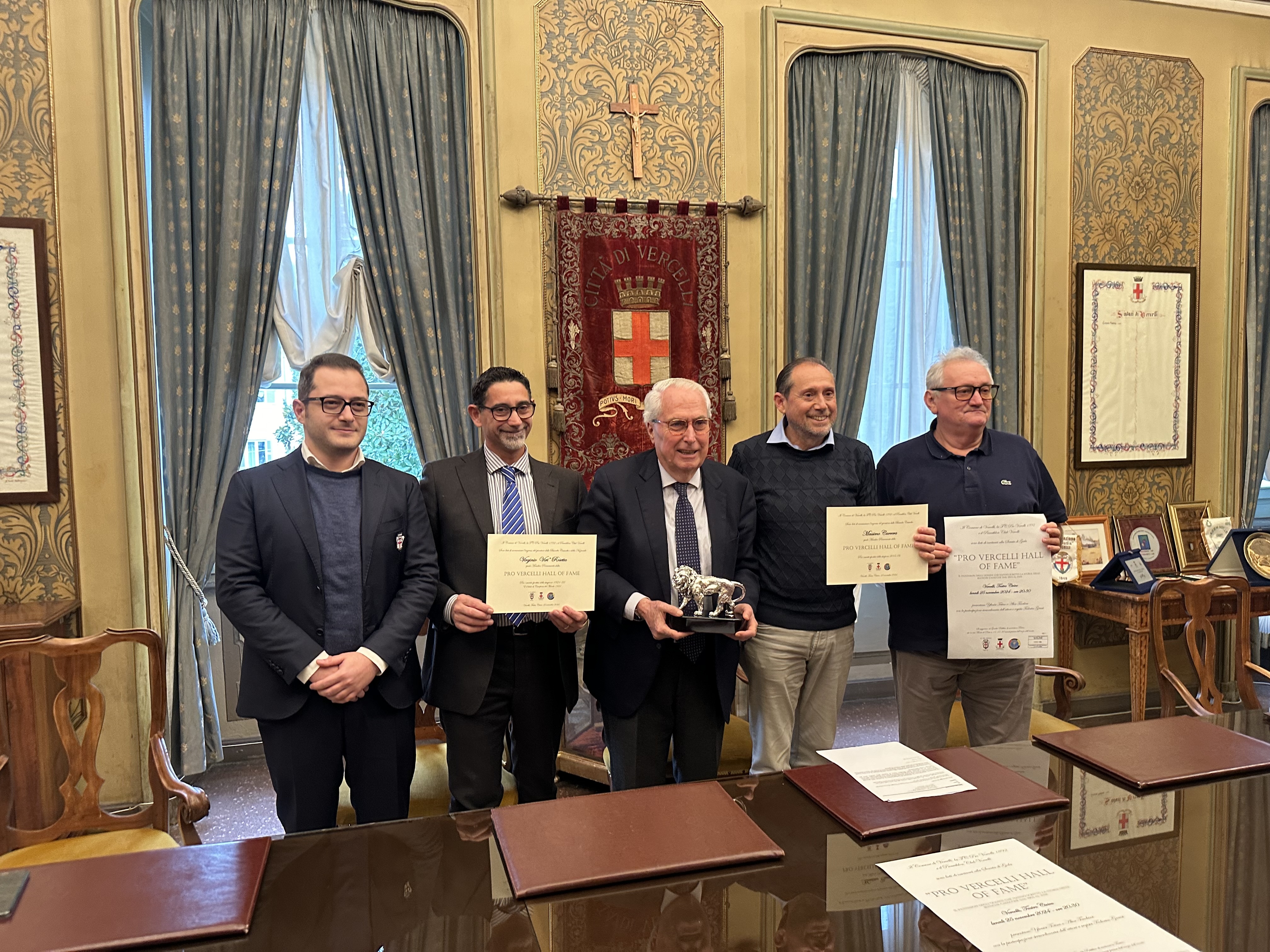 La Hall Of Fame della Pro Vercelli al Teatro Civico