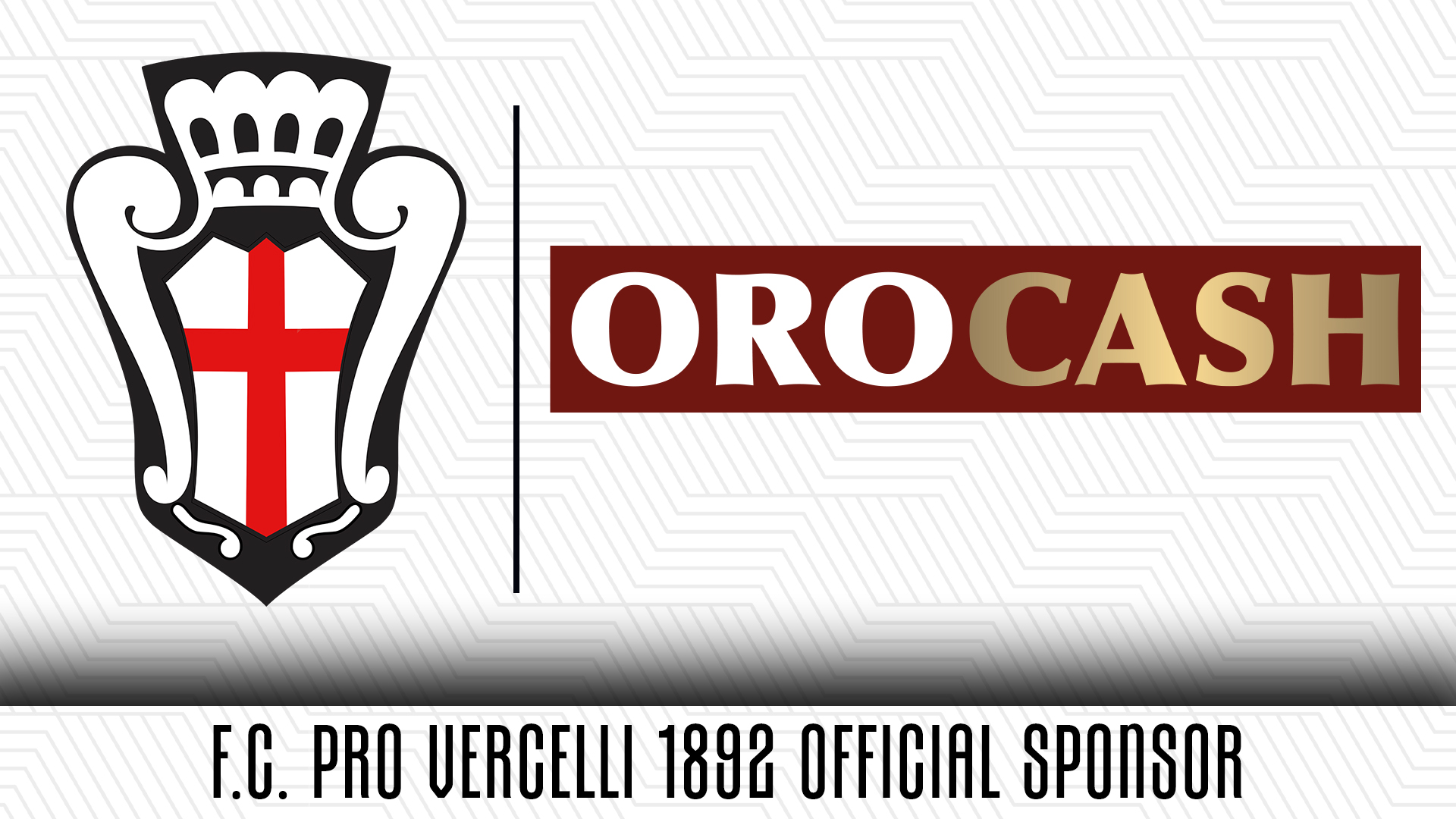 Oro Cash nuovo sponsor ufficiale F.C. Pro Vercelli 1892