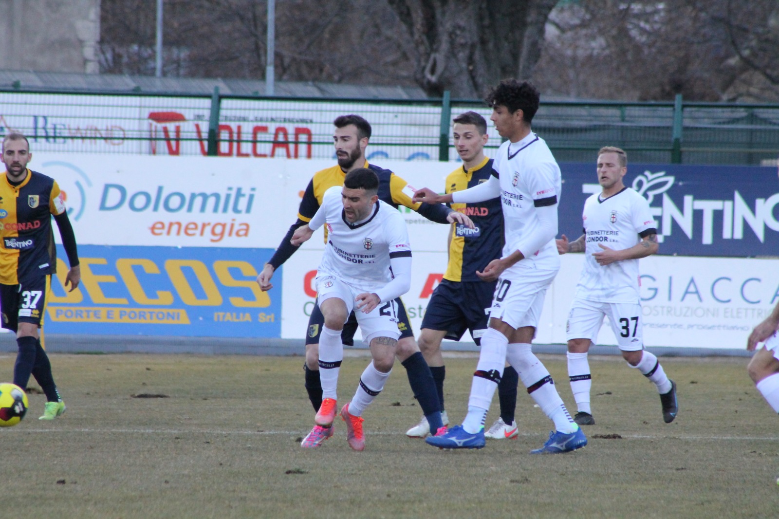 Trento - Pro Vercelli: Tabellino