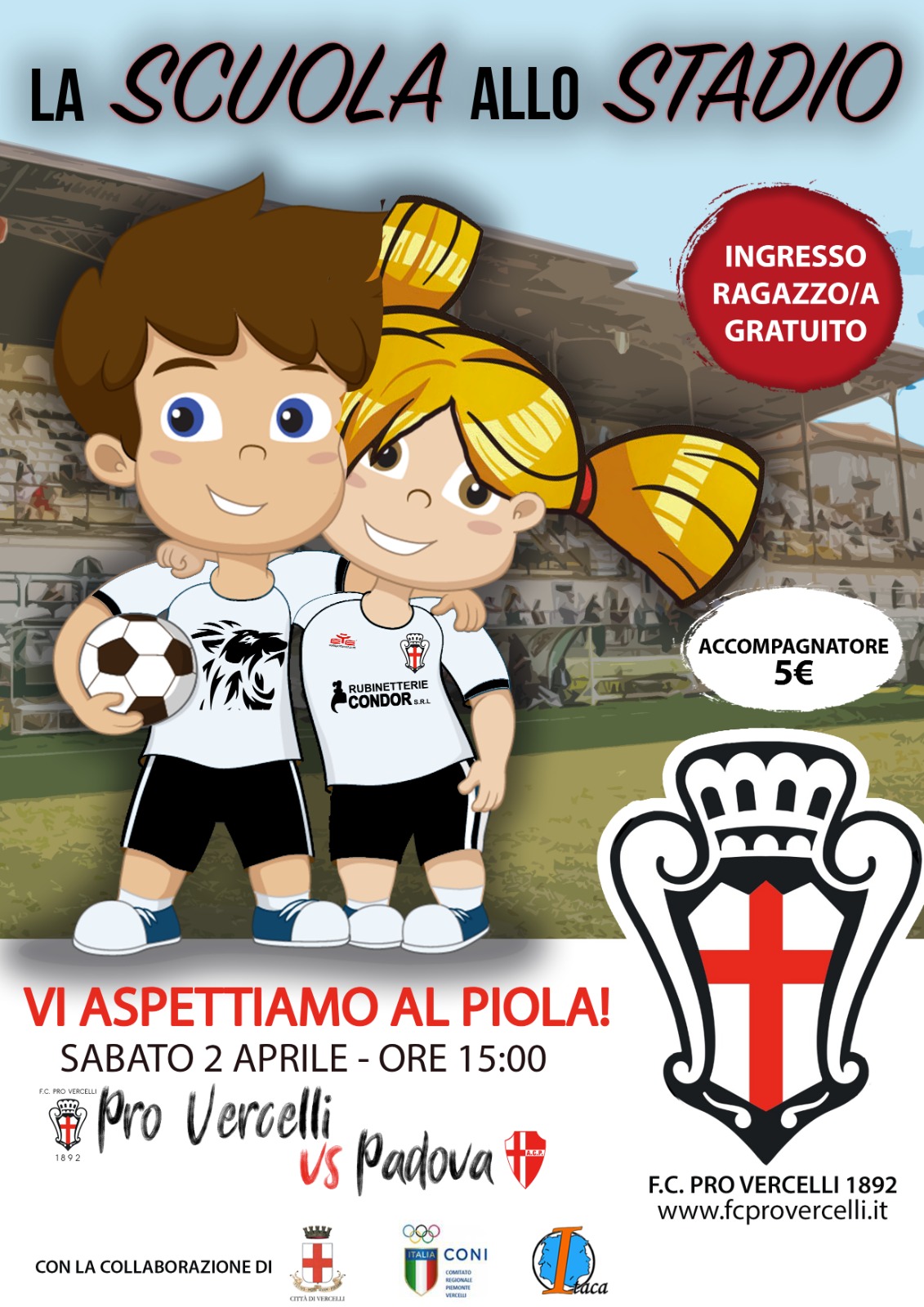La Scuola Allo Stadio: Pro Vercelli-Padova