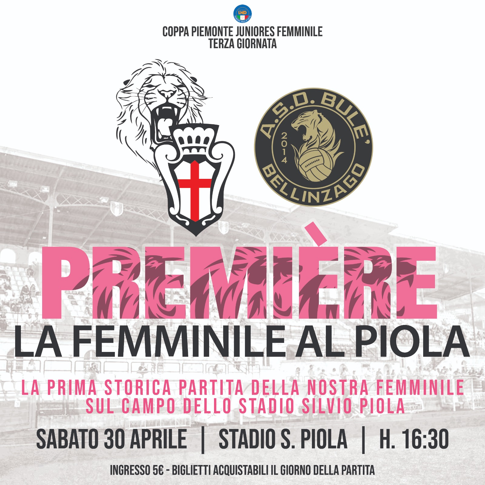 PREMIÈRE: LA PRO VERCELLI FEMMINILE FA IL SUO ESORDIO AL PIOLA!