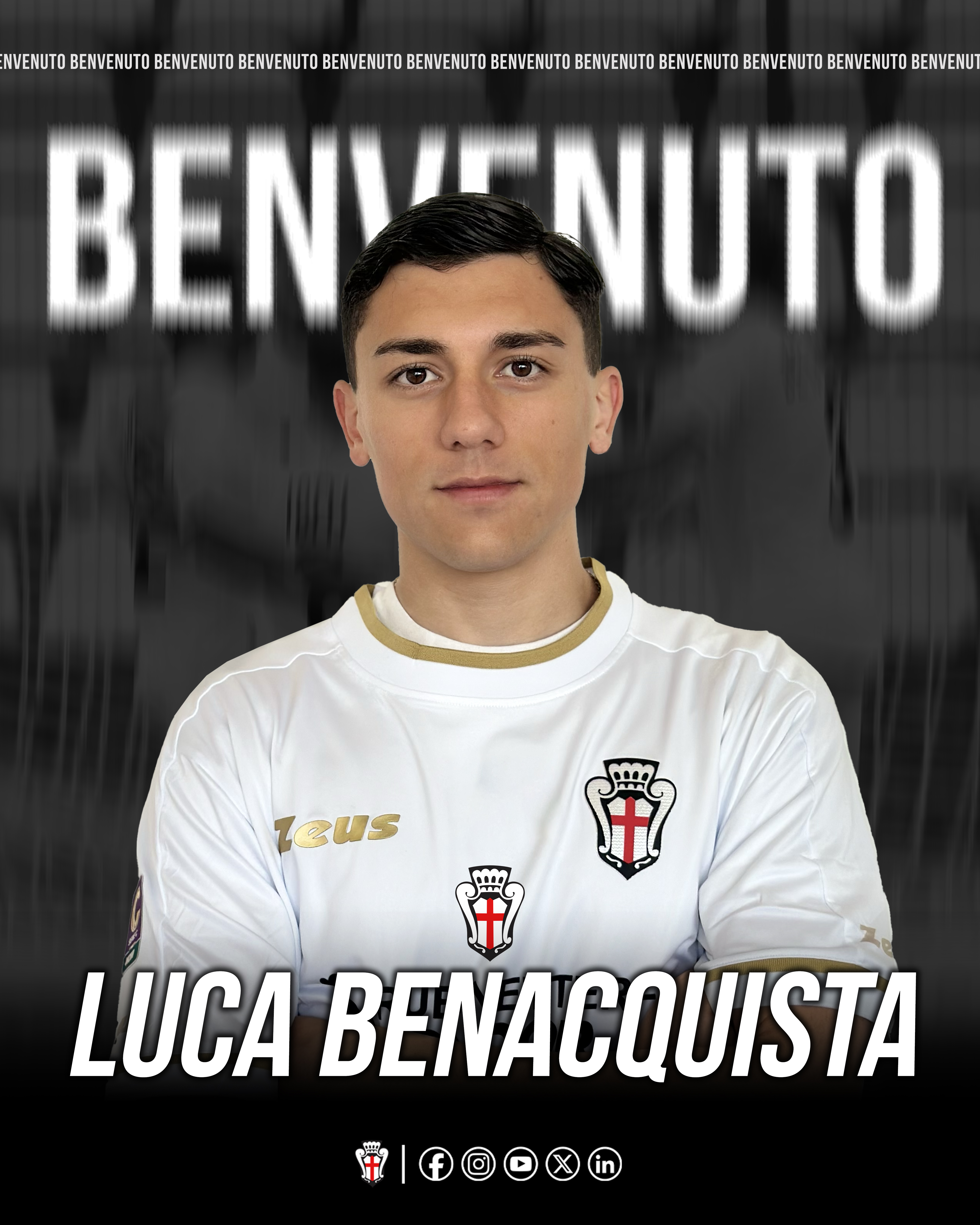 Benvenuto Luca Benacquista!