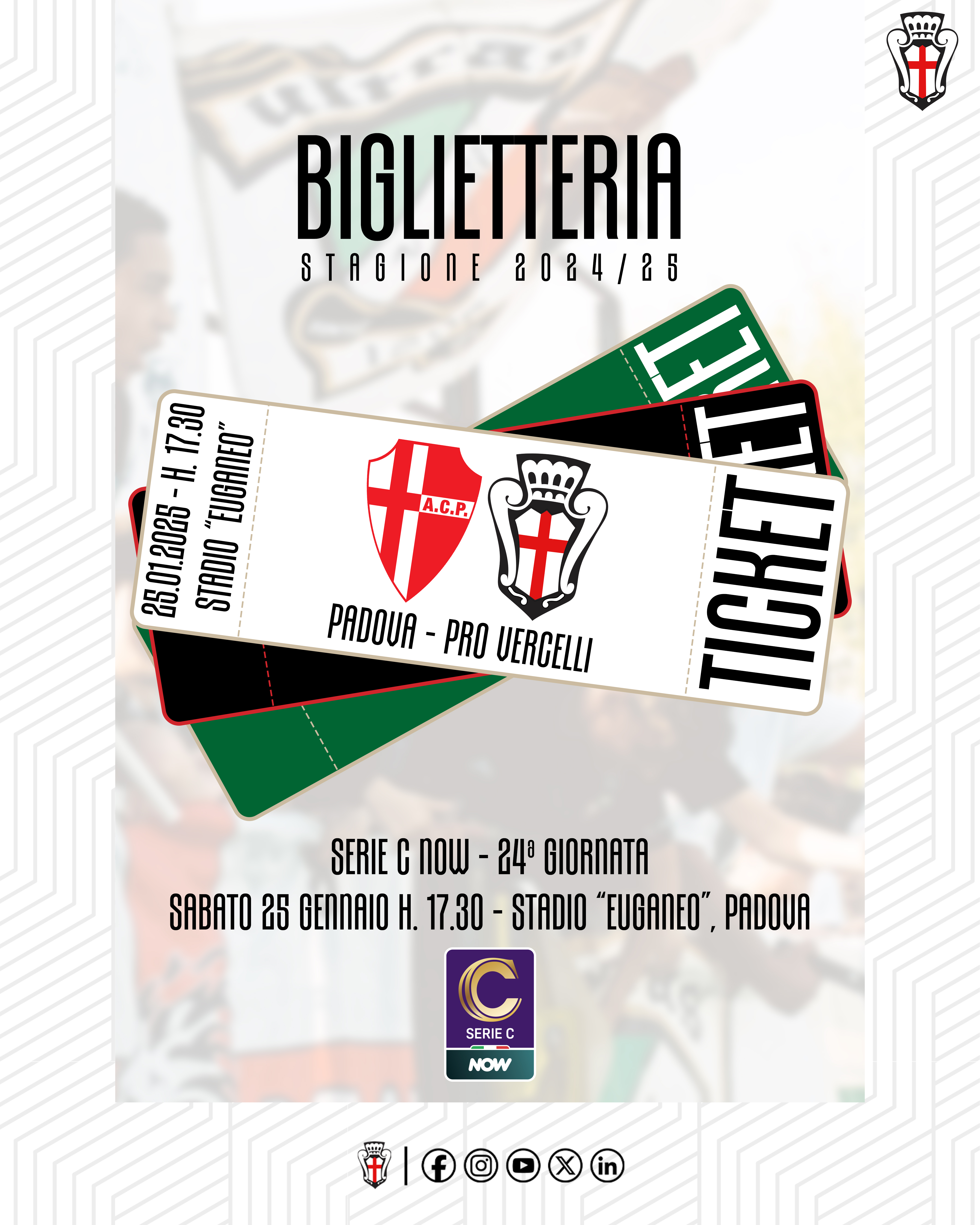 Padova - Pro Vercelli | Biglietteria