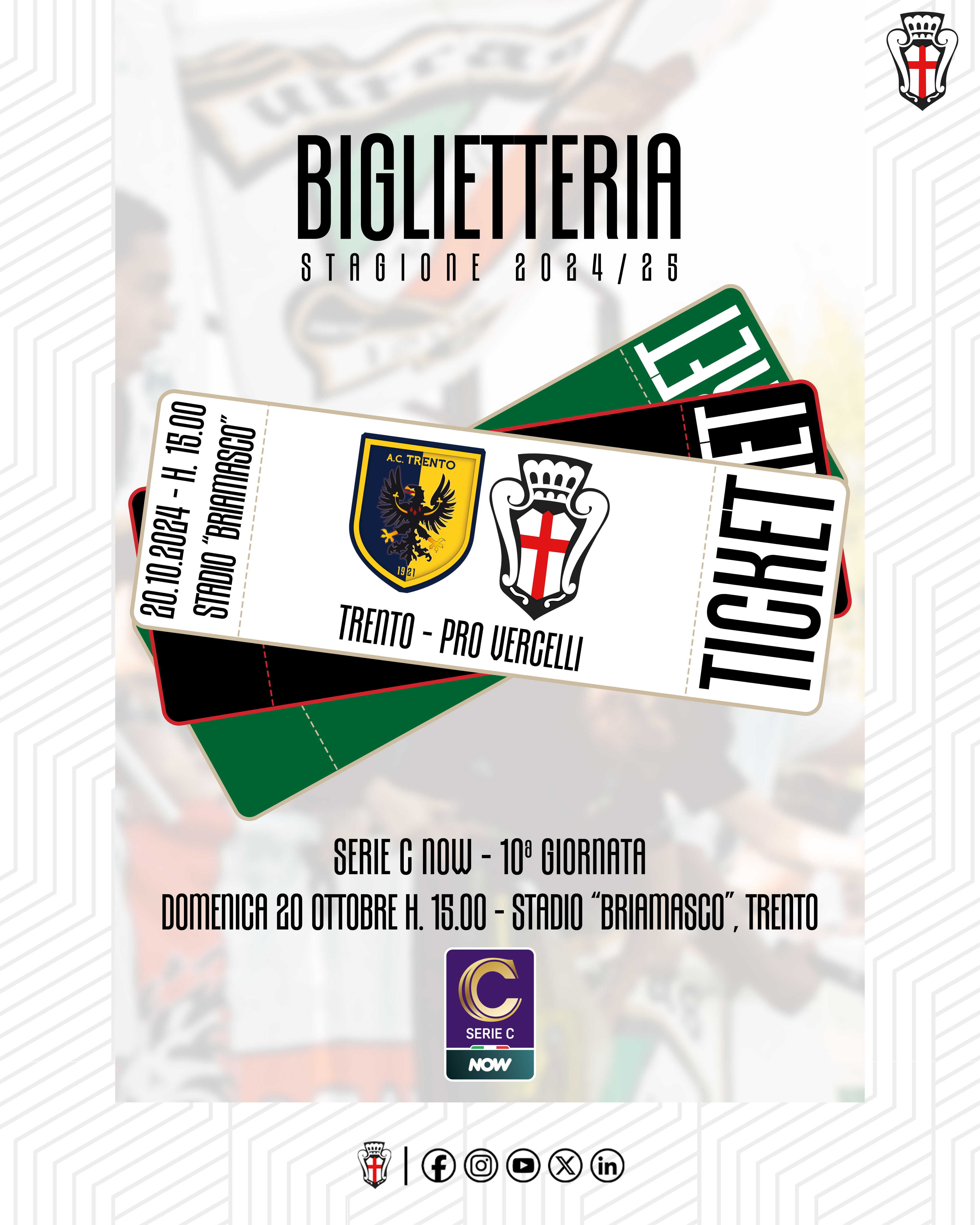 Trento - Pro Vercelli | Biglietteria