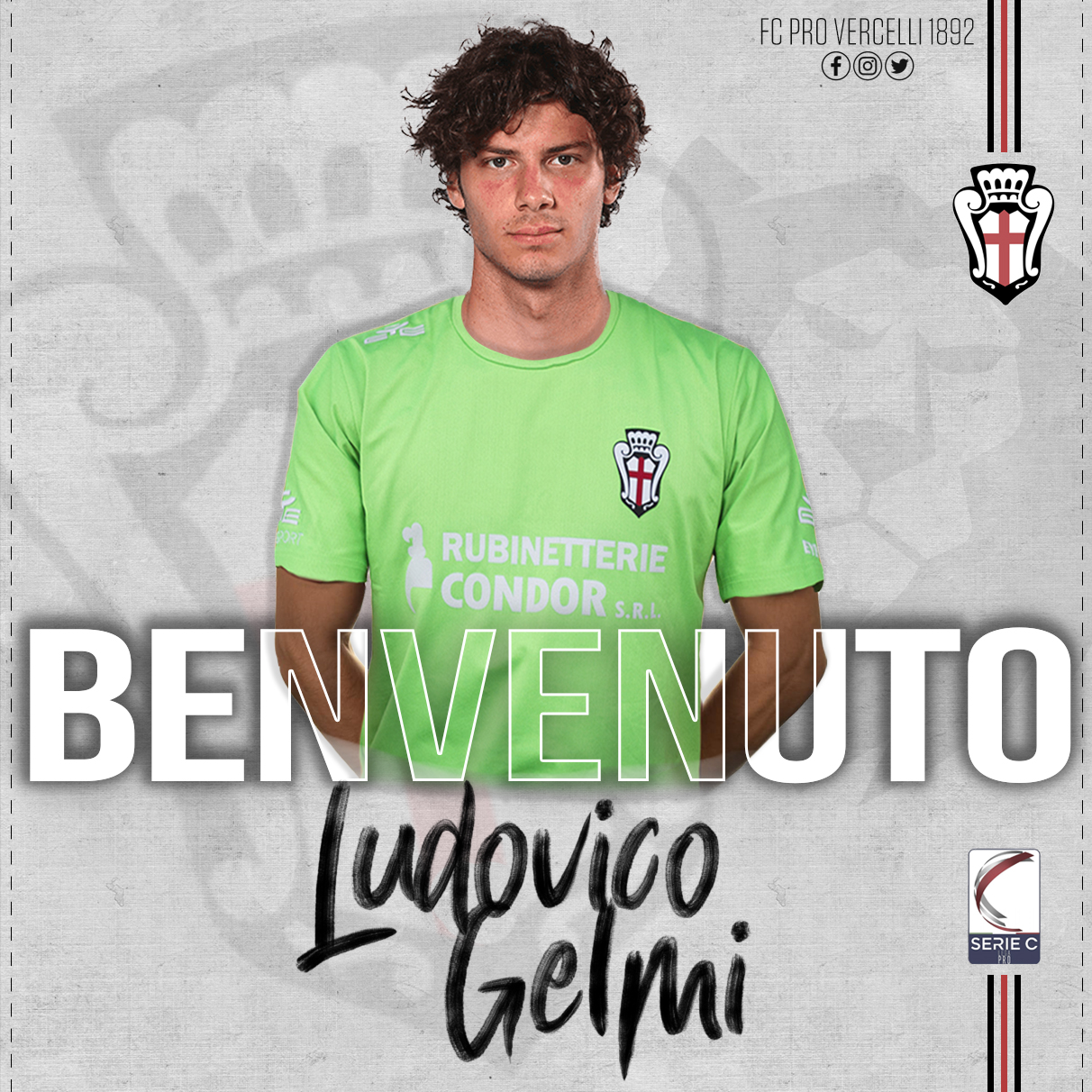 BENVENUTO LUDOVICO GELMI!