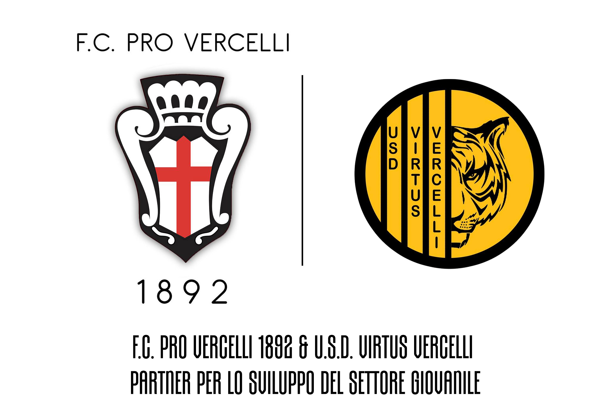 F.C. Pro Vercelli 1892 e U.S.D. Virtus Vercelli insieme per il Settore Giovanile